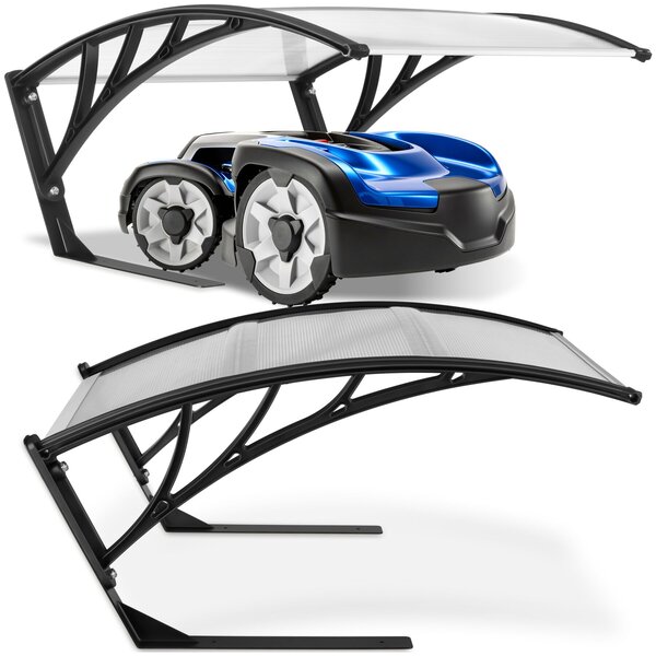 Tectake Garáž pro robotickou sekačku Domus, odolná proti povětrnostním vlivům, 81 x 100 x 48 cm - průhledná