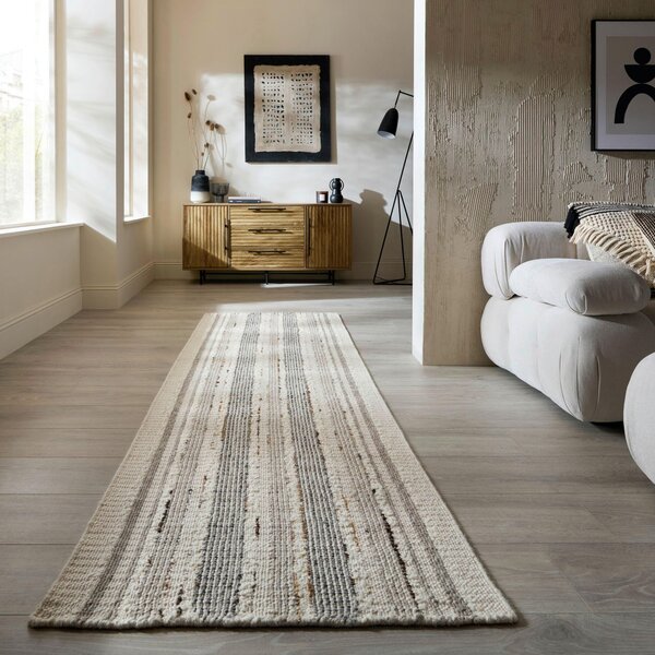RUČNĚ TKANÝ KOBEREC, 80/300 cm přírodní barvy Flair Rugs - Online Only koberce & rohožky, Online Only