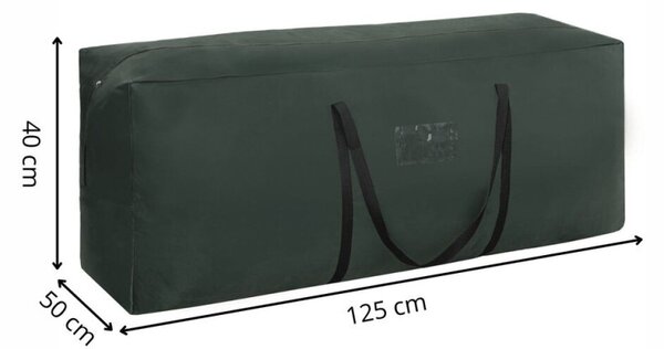 Taška na vánoční stromek 125x40x50 cm zelená