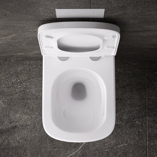 BPS-koupelny Podomítkový modul Geberit DuoFix s WC mísou VA-WH-TR-02 + ovládací tlačítko Delta 50 chrom