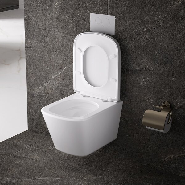 BPS-koupelny Podomítkový modul Geberit DuoFix s WC mísou VA-WH-TR-02 + ovládací tlačítko Delta 50 chrom