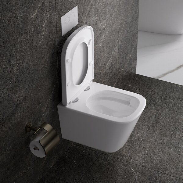 BPS-koupelny Podomítkový modul Geberit DuoFix s WC mísou VA-WH-TR-02 + ovládací tlačítko Delta 50 chrom