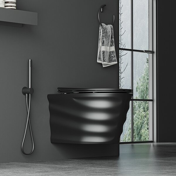 BPS-koupelny Podomítkový modul Geberit DuoFix s WC mísou SL-MTB-RIM-01 + ovládací tlačítko Delta 01 chrom