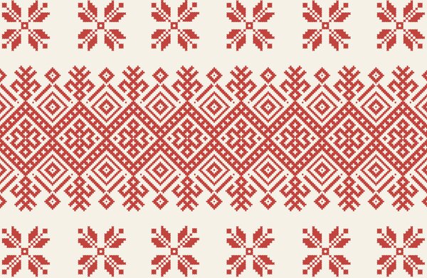 Fototapeta Červený a bílý vzor, Geometrické fototapety, Populární fototapety, t00045v1 - Tapeko.co.cz