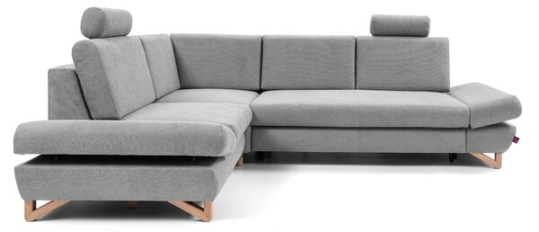 Rohová sedací souprava Aveley II (šedá) (L). Akce -26%