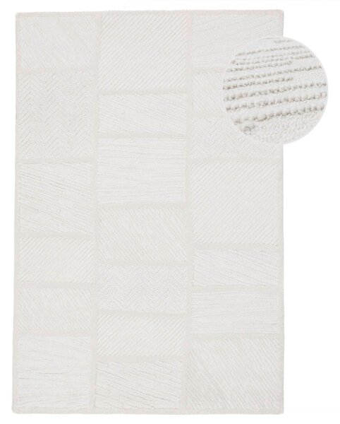 VLNĚNÝ KOBEREC, 140/200 cm bílá Flair Rugs - Online Only koberce & rohožky, Online Only