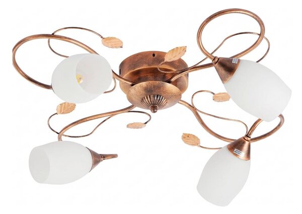 BRILAGI - Stropní svítidlo GRACE 4xE27/40W/230V pr. 68 cm patina/měděná