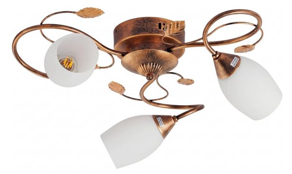 BRILAGI - Stropní svítidlo GRACE 3xE27/40W/230V pr. 53 cm patina/měděná