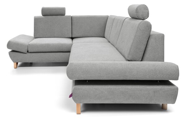 Rohová sedací souprava Aveley II (šedá) (L). Akce -26%