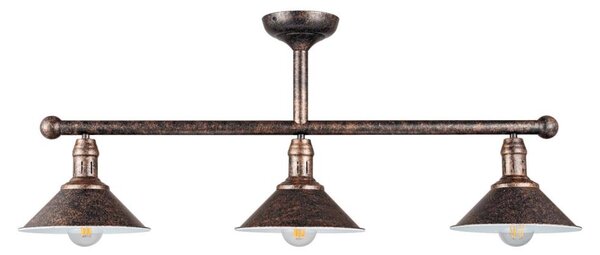 BRILAGI - Lustr na tyči FORGE 3xE27/60W/230V patina/měděná
