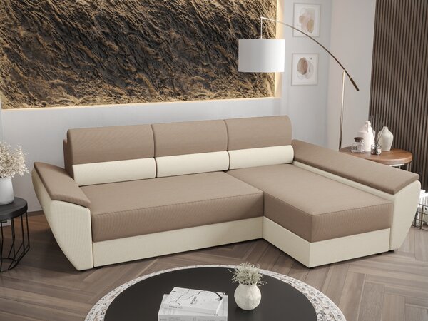 Rohová sedací souprava Futura Radiant L3 (šedá). Vlastní profesionální přeprava až k Vám domů 1057475