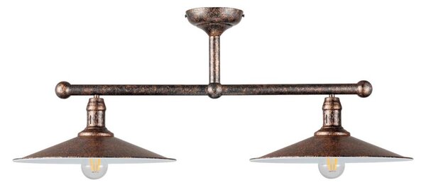 BRILAGI - Lustr na tyči FORGE 2xE27/60W/230V patina/měděná