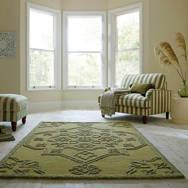 VLNĚNÝ KOBEREC, 140/200 cm zelená Flair Rugs - Online Only koberce & rohožky, Online Only