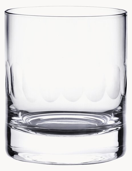 Sada ručně foukaných křišťálových sklenic na whisky Lens, 2 díly