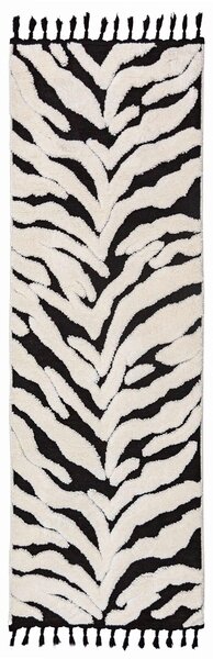 KOBEREC S VYSOKÝM VLASEM, 80/300 cm černá Flair Rugs - Online Only koberce & rohožky, Online Only