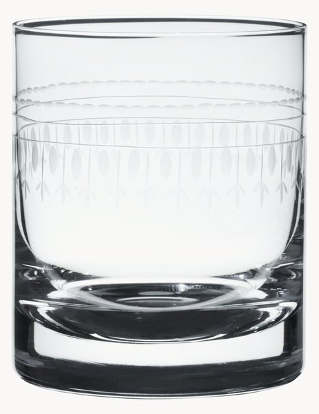 Sada ručně foukaných křišťálových sklenic na whisky Ovals, 2 díly