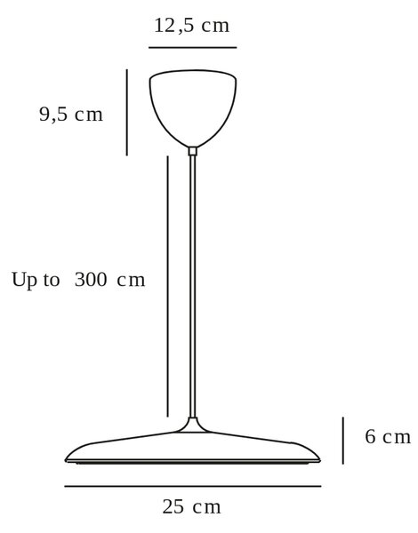 Nordlux Šedé kovové závěsné LED světlo Artist 25 cm