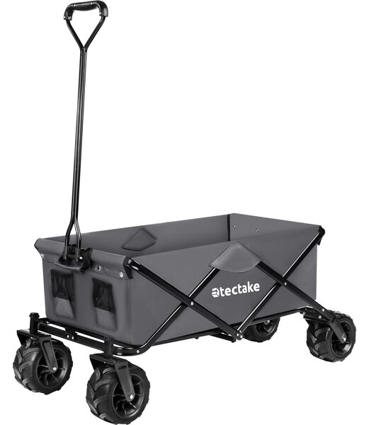 Tectake Skládací vozík max. 80kg - šedá