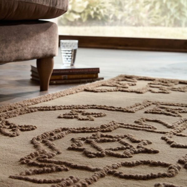VLNĚNÝ KOBEREC, 140/200 cm přírodní barvy Flair Rugs - Online Only koberce & rohožky, Online Only