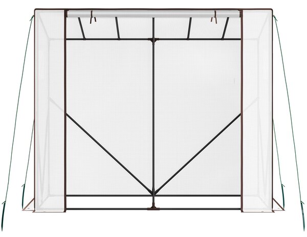 Tectake Fóliový skleník Anton 200 x 77 x 170 cm, odolný proti povětrnostním vlivům - průhledná