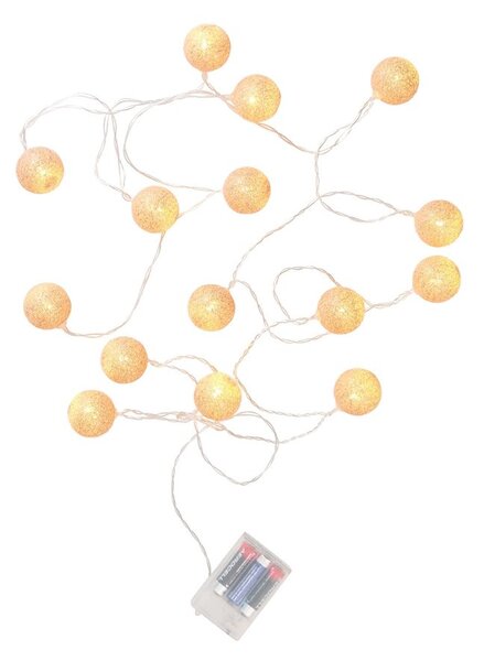 LES PETITES BELLES Světelný řetěz s USB 15 světel