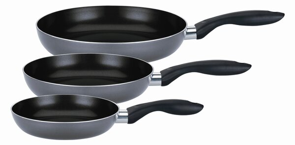 SADA PÁNVÍ nepřilnavý povrch PTFE 3dílné 20+24+28 cm GSW - Online Only vaření, Online Only