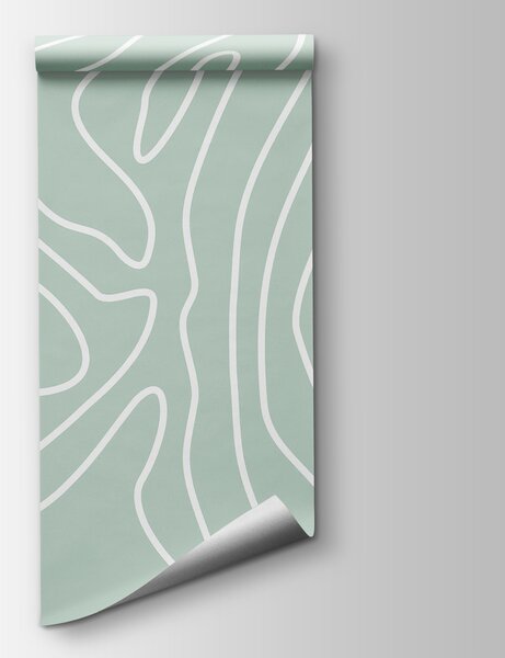 Fototapeta Bílé čáry na světle zeleném pozadí, Abstraktní fototapety, Populární fototapety, t00070v1 - Tapeko.co.cz
