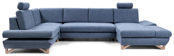 Rohová sedací souprava Aveley IV (modrá) (L). Akce -25%