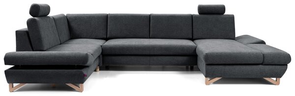 Rohová sedací souprava Aveley IV (antracit) (L)