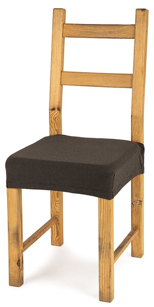 4Home Multielastický potah na sedák na židli Comfort hnědá, 40 - 50 cm, sada 2 ks