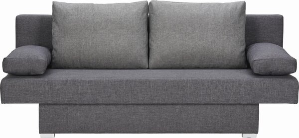 ROZKLÁDACÍ POHOVKA, textil, šedá, tmavě šedá Carryhome - Rozkládací sedačky
