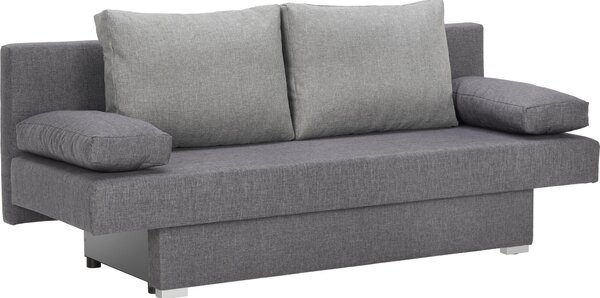 ROZKLÁDACÍ POHOVKA, textil, šedá, tmavě šedá Carryhome - Rozkládací sedačky