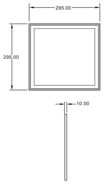Deko-Light stropní vestavné svítidlo LED Panel 4K SMALL 34-35V DC 25,00 W 4000 K 2500 lm 295 mm bílá mat 565221
