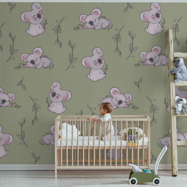 Fototapeta Vzor medvídků koala, Fototapety se zvířaty, Populární fototapety, t00108v1 - Tapeko.co.cz