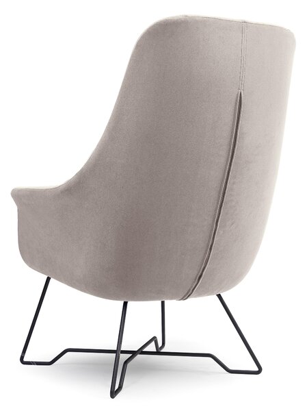 Křeslo Eliah (světle šedá). Akce -26%
