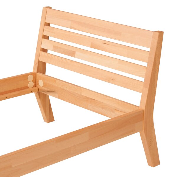 POSTEL, 90/200 cm jádrový buk MID.YOU - Jednolůžkové postele, Online Only