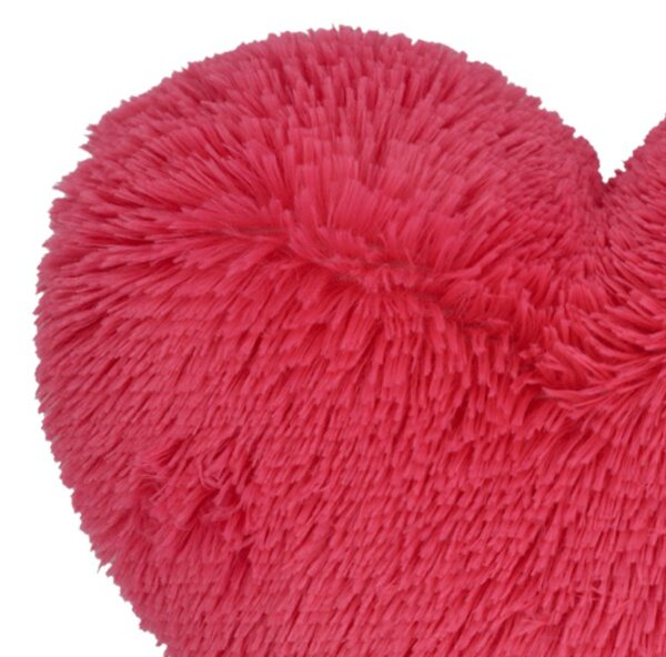 Dekorační polštář SRDCE - FLUFFI růžová