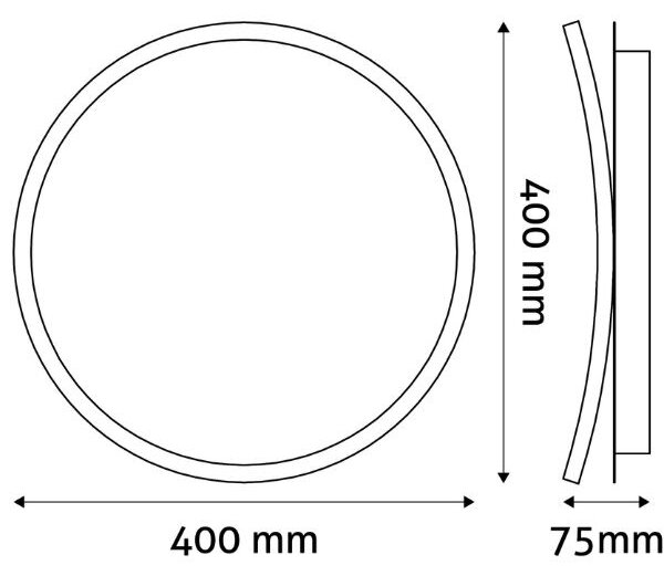 Designové led stropní svítidlo Avide Chase 40cm 50W 3150lm CCT dálkové ovládání 3 roky
