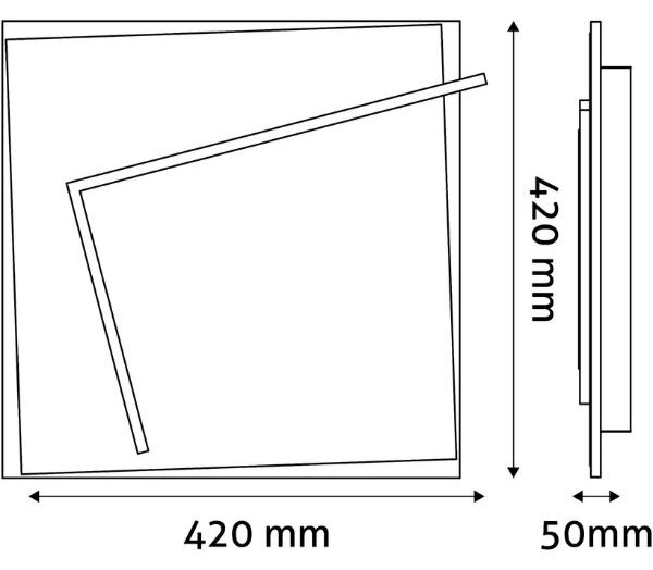 Designové led stropní svítidlo Avide Malakai 42cm 44W 3760lm CCT dálkové ovládání 3 roky