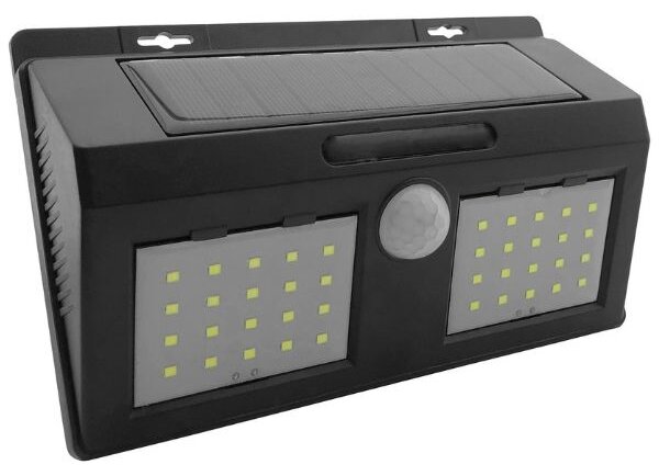 Venkovní solární světlo - LED reflektor s čidlem pohybu 4W 500lm, denní