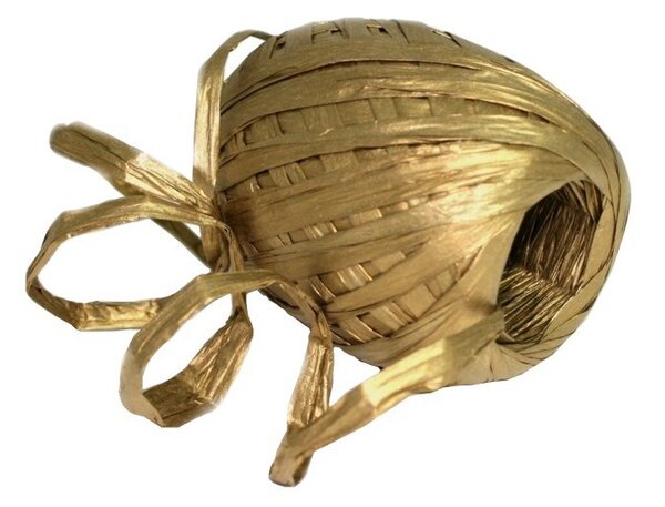Papírová stuha vázací 30m - Raffia zlatá 7002315-0