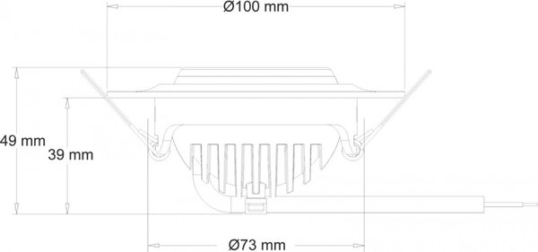 Deko-Light stropní vestavné svítidlo Saturn 17-18V DC 7,00 W 4000 K 720 lm černá 565203