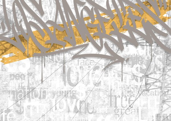 Fototapeta Graffiti na zdi, Moderní fototapety, Populární fototapety, t00088 - Tapeko.co.cz