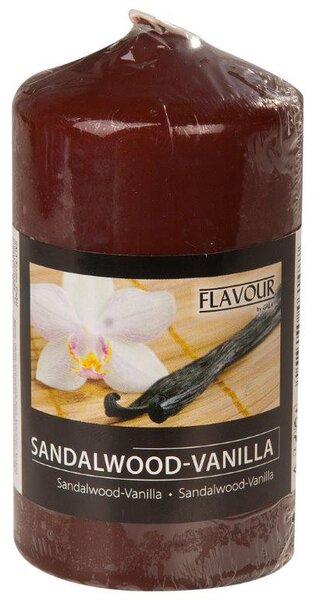 Vonná svíčka válec vůně santalové dřevo a vanilka 11cm 9000266