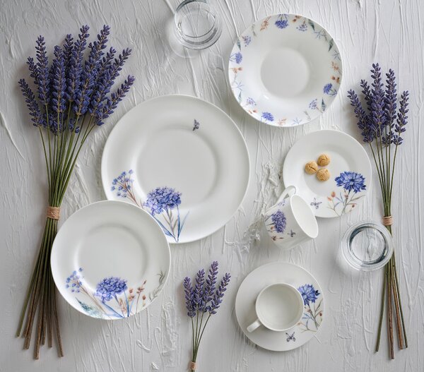 JÍDELNÍ SOUPRAVA jemný kostní porcelán (fine bone china) keramika Novel - Kolekce nádobí