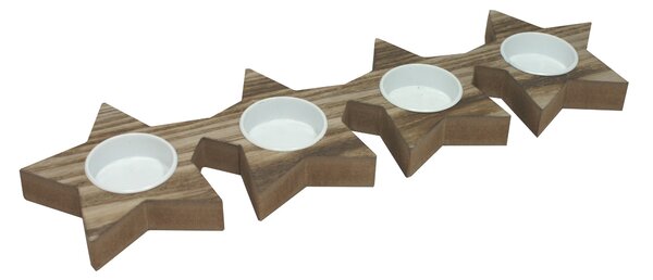 Adventní svícen hvězdy 34*10cm 9305143