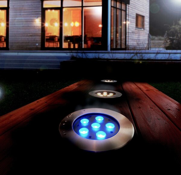 Deko-Light zemní svítidlo Flat I RGB 24V DC 17,00 W 510 lm stříbrná 100116