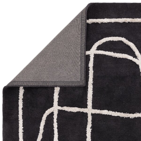 Tribeca Design Kusový koberec Sour Charcoal Rozměry: 120x170 cm