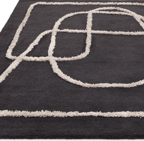 Tribeca Design Kusový koberec Sour Charcoal Rozměry: 120x170 cm