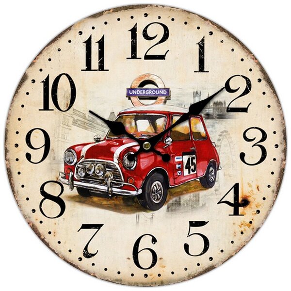 Nástěnné hodiny Minicooper Ø 34 cm 2000036